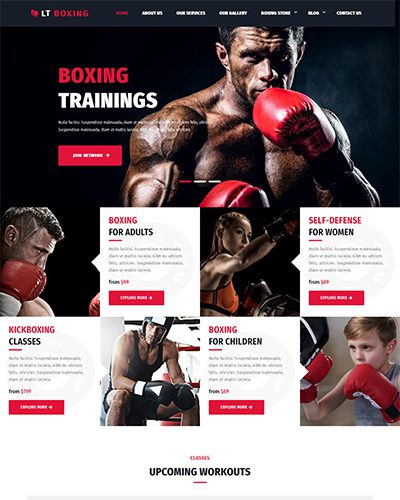 Lt Boxing – Free Responsive Joomla Templates Sport