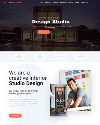 Lt Design Studio – Free Responsive Portfolio Wordpress Theme