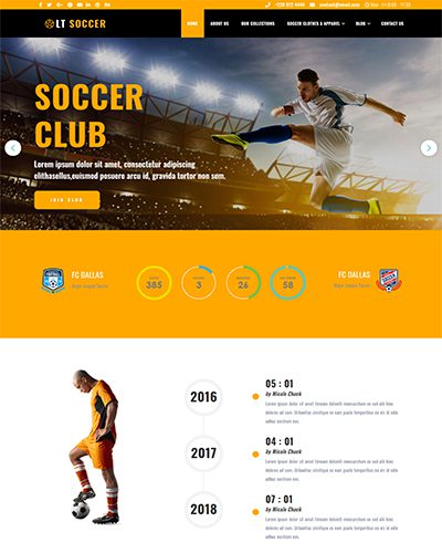Lt Soccer – Free Responsive Sport Wordpress Theme