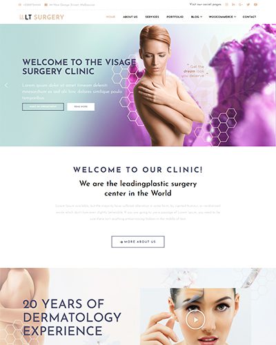 Lt Surgery Onepage – Free One Page Joomla Plastic Surgery Template