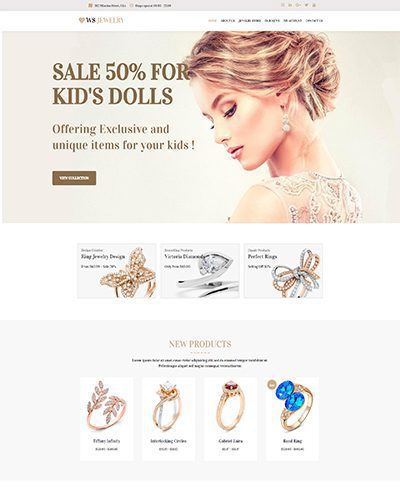 Ws Jewelry – Responsive Diamond Jewelry Wordpress Theme