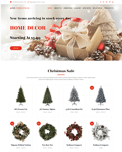 Ws Christmas – Responsive Christmas Woocommerce Wordpress Theme