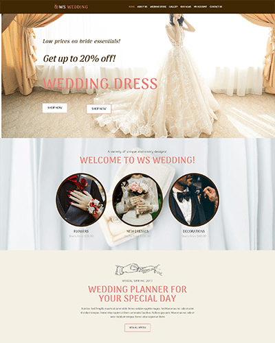 Ws Wedding – Responsive Wedding Woocommerce Wordpress Theme