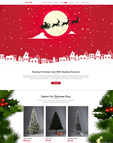 Lt Pine – Free Responsive Christmas Website Templates