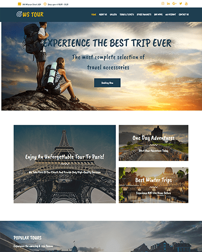 Ws Tour – Responsive Travel Booking Woocommerce Wordpress Theme