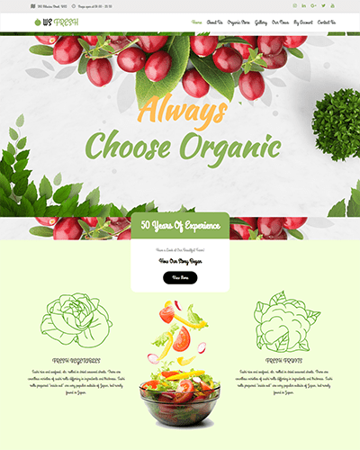 Ws Fresh – Responsive Agriculture Store Woocommerce Wordpress Theme