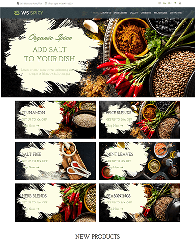 Ws Spicy – Responsive Food Woocommerce Wordpress Theme