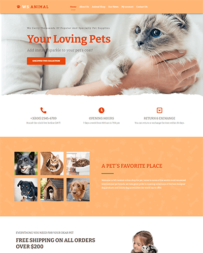 Ws Animal – Free Pet Woocommerce Wordpress Theme