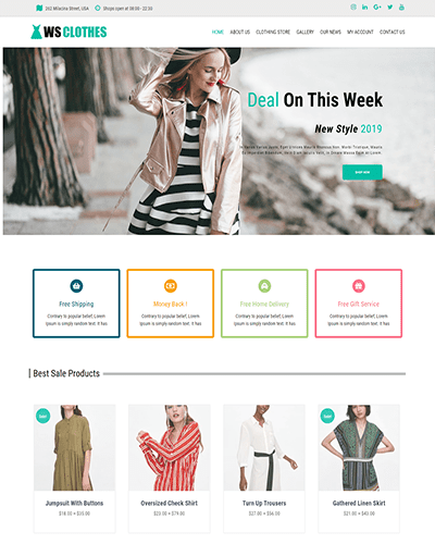 Ws Clothes – Responsive Fashion Woocommerce Wordpress Theme