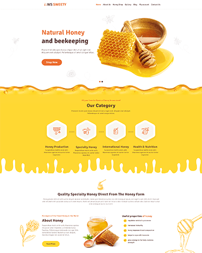 Ws Sweety – Free Honey Wordpress Theme